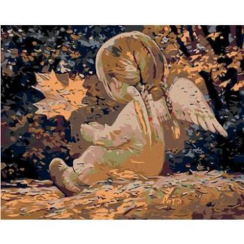 Maľovanie podľa čísel – Anjelik s copami a javorovým lístkom (HRAmal00386nad)