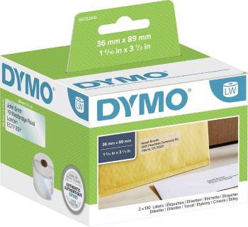 DYMO etikety v roli  99013 S0722410 89 x 36 mm fólia priehľadná 260 ks permanentné adresná nálepky