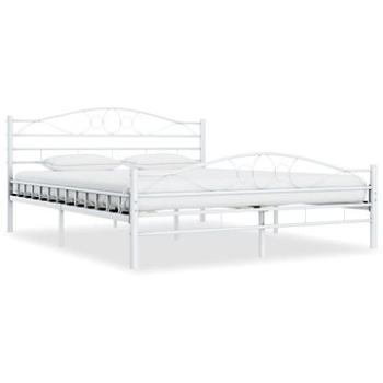 Rám postele biely kovový 140 × 200 cm (285303)