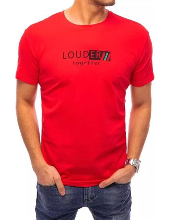 červené tričko "louder together" s krátkym rukávom vel. 2XL