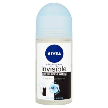 NIVEA Guľôčkový antiperspirant Invisible for Black &amp; White Pure 50 ml