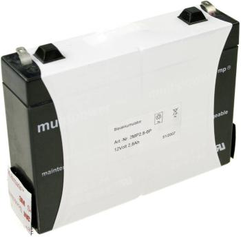 multipower MP2,8-12 MP2,8-12 olovený akumulátor 12 V 2.8 Ah olovený so skleneným rúnom (š x v x h) 132 x 104 x 33 mm plo