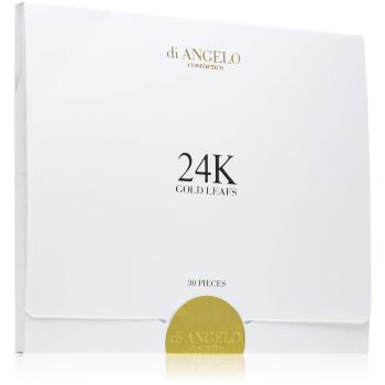 Di Angelo Cosmetics 24K Gold Leafs plátky zlata pre intenzívne obnovenie a vypnutie pleti 30 ks