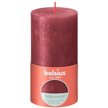 BOLSIUS rustikálna stĺpová červená 130 × 68 mm (8717847150974)