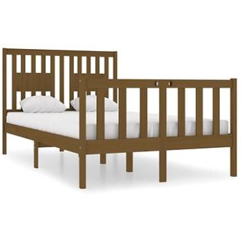 Rám postele medovo hnedý masívne drevo 120 × 190 cm Small Double, 3104101