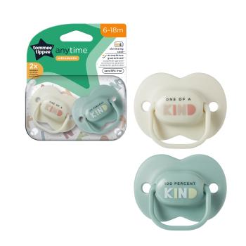 TOMMEE TIPPEE CTN Cumlík silikon AnyTime, 6-18m,viac farebných variant 2 ks