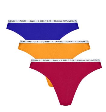 TOMMY HILFIGER - bikini 3PACK cotton essentials ital vine & gold - limitovaná edícia-XL