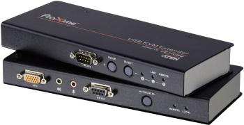 VGA, jack, USB 2.0 KVM-extender (predĺženie) cez sieťový kábel RJ45 ATEN CE770-AT-G 300 m N/A