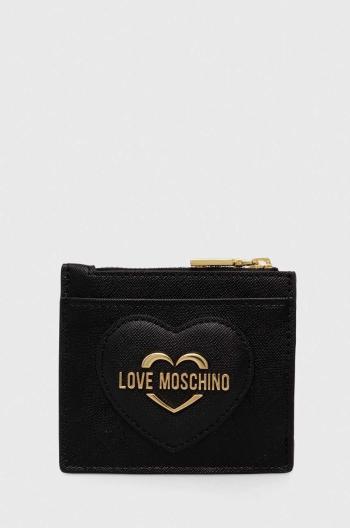 Peňaženka Love Moschino dámsky, čierna farba