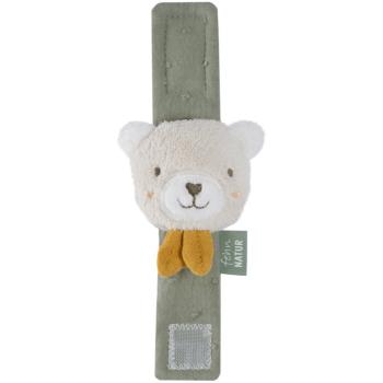 BABY FEHN fehnNATUR Wrist Rattle Bear hrkálka na ruku 1 ks