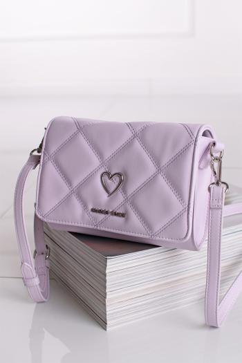 Fialová crossbody kabelka 2-61118