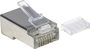 Intellinet 790635 Intellinet 90-packová Cat6 RJ45 modulárna zástrčka STP 2-bodový drôtový kontakt pre lanko 90 zástrčka