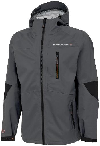 Savage gear bunda sg8 salvage shell jacket castlerock grey black - xl