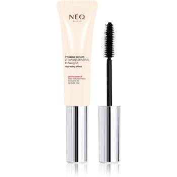 NEO MAKE UP Intense Serum Vitamin & Mineral Mascara vyživujúca riasenka pre podporu rastu mihalnic odtieň Black 9 ml