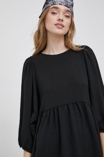 Šaty JDY čierna farba, mini, áčkový strih