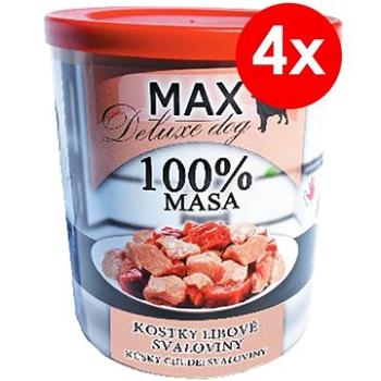 MAX deluxe kocky chudej svaloviny 800 g, 4 ks (8594025084227)