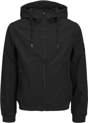 Jack&Jones PLUS Pánska softshell bunda JJEBASIC 12236331 Black 5XL