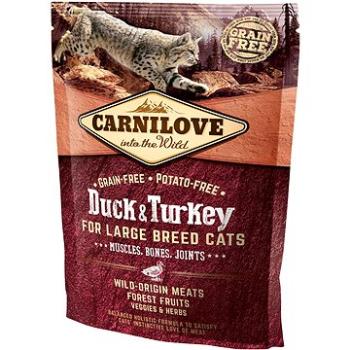 Carnilove duck & turkey for large breed cats – muscles, bones, joints 400 g (8595602512775)