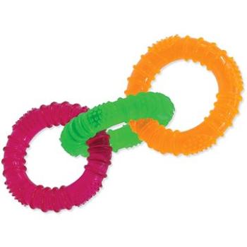 DOG FANTASY hračka 3 kruhy guma farebná 16 cm (8595091780785)