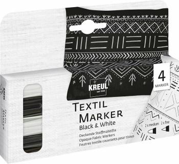 Kreul Fixky na textil Black & White 4 ks