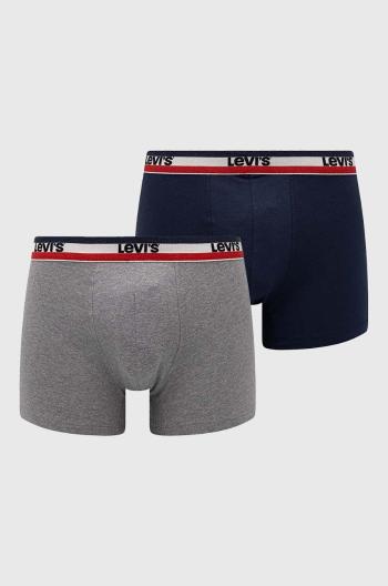 Boxerky Levi's 2-pak pánske, tmavomodrá farba