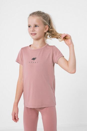 Detské tričko 4F ružová farba,