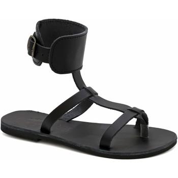 Emmanuela Handcrafted For You  Sandále Gladiatorske sandale s remienkom na clenky "Nemesis"  Čierna