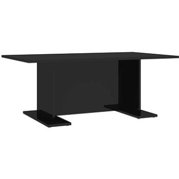 SHUMEE Konferenčný stolík čierny vysoký lesk 103,5 × 60 × 40 cm drevotrieska, 806847
