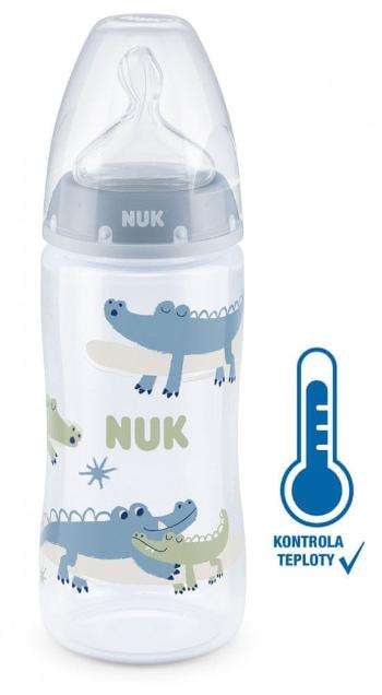 NUK FC+ fľaša s kontrolou teploty 300 ml - modrá