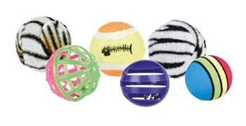 Trixie Set of balls, various types, ř 4 cm, 6 pcs.