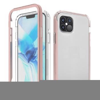 DUAL Odolné puzdro s fóliou Apple iPhone 12 Pro Max ružové