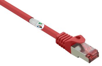 Renkforce RF-3432078 RJ45 sieťové káble, prepojovacie káble CAT 6 S/FTP 20.00 m červená s ochranou, pozlátené kontakty,