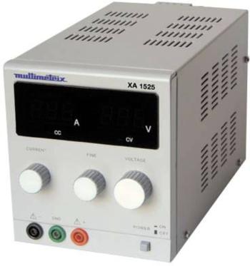 Multimetrix XA 1525 laboratórny zdroj s nastaviteľným napätím  0 - 15 V 0 mA - 2.5 A    Počet výstupov 1 x