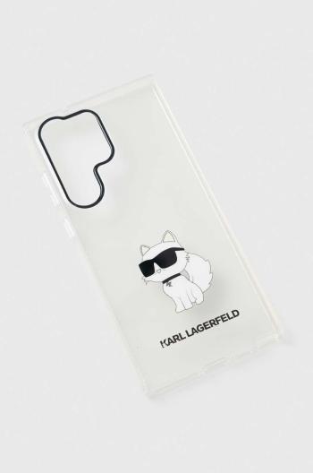 Puzdro na mobil Karl Lagerfeld S23 Ultra S918 priehľadná farba