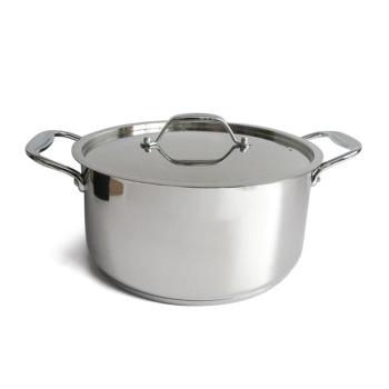 Nerezový kastról s pokrievkou KITCHISIMO chef ø24cm 5l