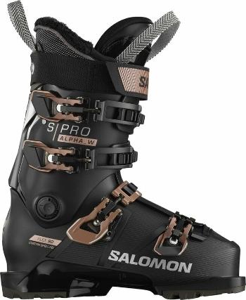 Salomon S/Pro Alpha 90 W Black/Pink Gold Metallic/Silver 24/24,5 Zjazdové lyžiarky