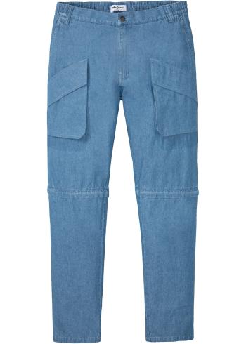 Loose Fit džínsy z letného denimu s odnímateľnými nohavicami