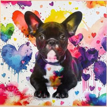 Umelá koža KARIA French Bulldog PANEL