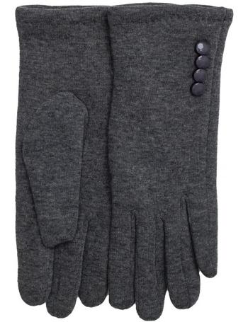 Tmavosivé teplé rukavice s gombíkmi vel. 2XL