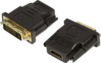 LogiLink AH0001 HDMI / DVI adaptér [1x HDMI zásuvka - 1x DVI zástrčka 24+1-pólová] čierna