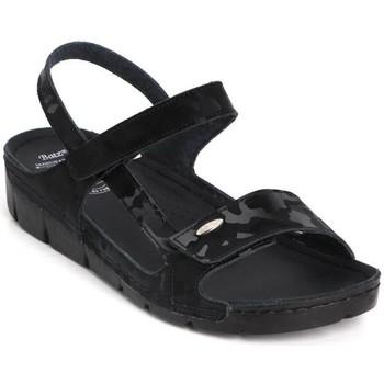 Batz  Sandále Dámske kožené čierne sandále MIRI  Čierna