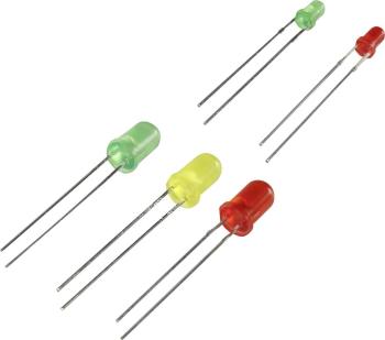 TRU COMPONENTS VK-84523 LED sortiment   zelená, červená, žltá guľatý 3 mm, 5 mm