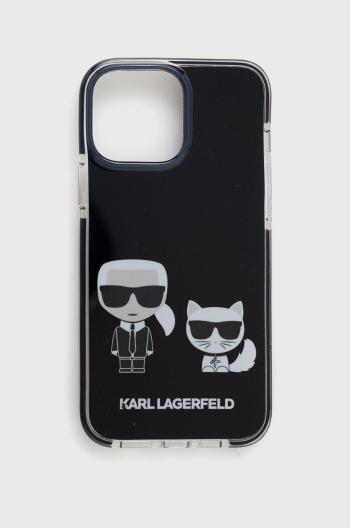 Puzdro na mobil Karl Lagerfeld iPhone 13 čierna farba