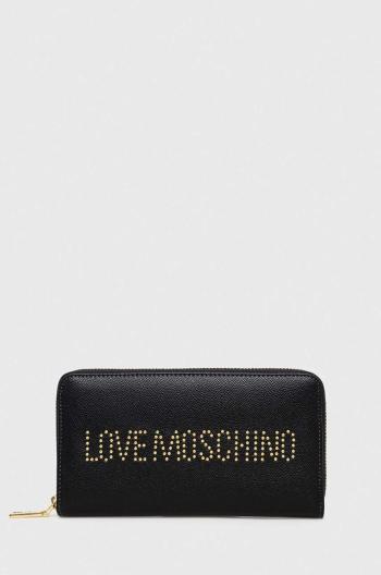 Peňaženka Love Moschino dámsky, čierna farba