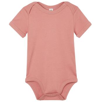 Babybugz Dojčenské body s krátkymi rukávmi - Dusty rose | 12-18 mesiacov