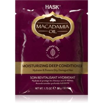 HASK Macadamia Oil hydratačný kondicionér pre suché, poškodené, chemicky ošetrené vlasy 50 ml