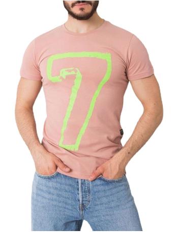 Ružové tričko so sedmičkou vel. XL
