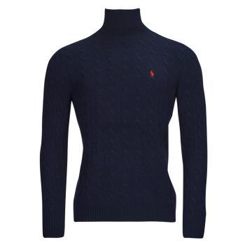 Polo Ralph Lauren  PULL COL ROULE EN MAILLE TORSADEE  Svetre Námornícka modrá