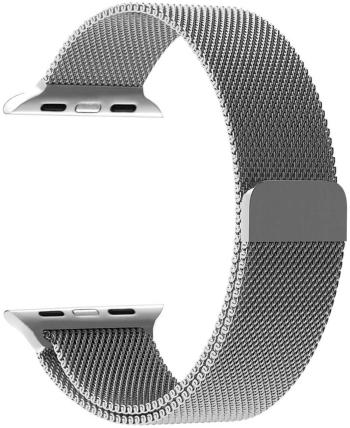 4wrist Oceľový milánsky remienok na Apple Watch – Strieborný 38/40/41 mm