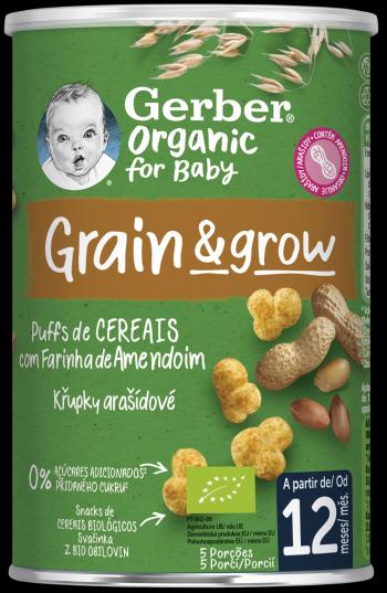 GERBER Organic Arašidové chrumky BIO 12m+ 35 g